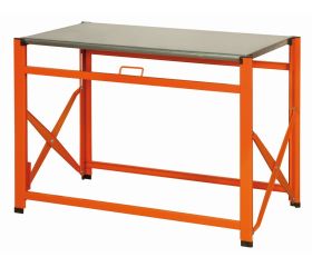 Bancos de trabajo plegables con encimera galvanizada | 1495FWBTS